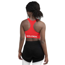 Load image into Gallery viewer, Red Longline Sports Bra