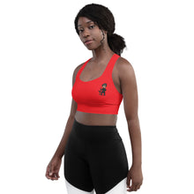 Load image into Gallery viewer, Red Longline Sports Bra