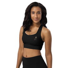 Load image into Gallery viewer, Black Longline Sports Bra