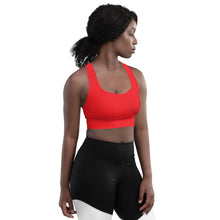 Load image into Gallery viewer, Red Longline Sports Bra