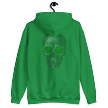 Load image into Gallery viewer, Green Skullface Hoodie
