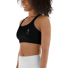 Load image into Gallery viewer, Black Sports bra
